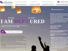 Tablet Screenshot of harvoni.com